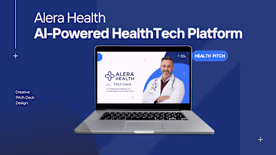 Alera Health Pitch Deck Design