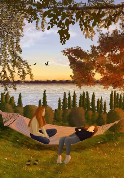 Golden Hour - Digital Illustration