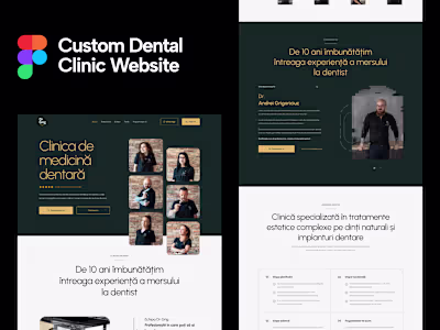 DrGrig - Dental Clinic Website made in Figma
