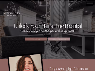 Glamour Locks Website Project