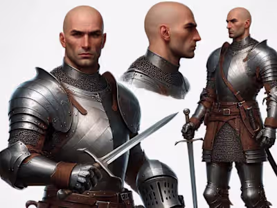 Warrior with a knife