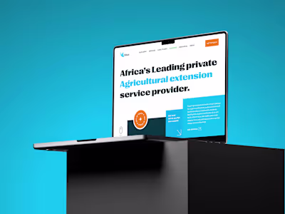 Website redesign for agric consulting agency