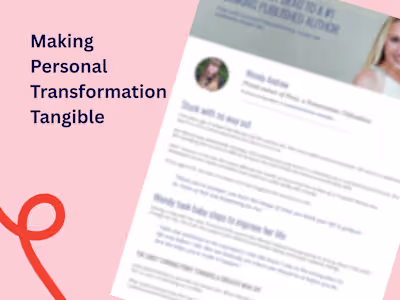 Making Personal Transformation Tangible