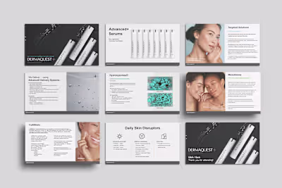 DQ+ Skincare Line Launch - Presentation Design