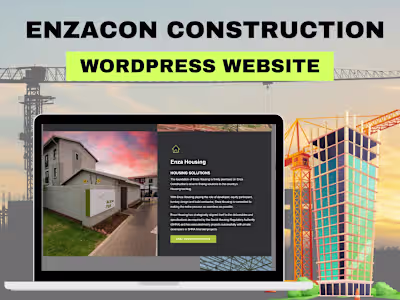 Enzacon Construction | Wordpress Website