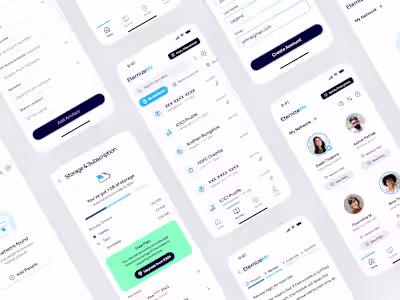 App UI Design for Preserving Memories