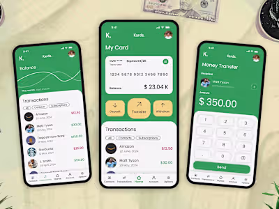 Kard - Financial App UI Design