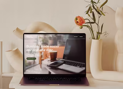 Robyn's Virtual Desk - Wix Studio design + Mini Brand Guide 