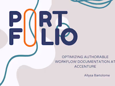 Optimizing Authorable Workflow Documentation at Accenture