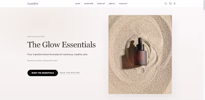Luxury Makeup Brand Shopify Storefront Design
