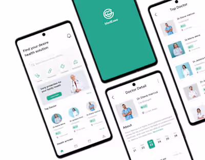 MedEase | Doctor Appointment Booking App on Behance