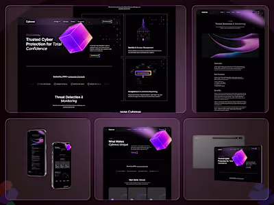 Cyber Security Platform UI/UX Design & Web Development