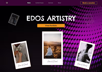  Edos Artistry Landing Page;