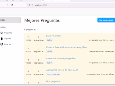 Questions and Answares platform