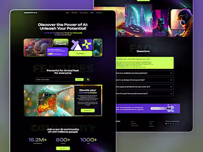 Generative AI Landing Page