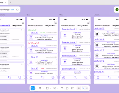 Learning Management System Mobile App Design Rehearsal