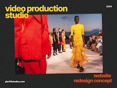 Pier59 studios | Corporate redesign concept :: Behance