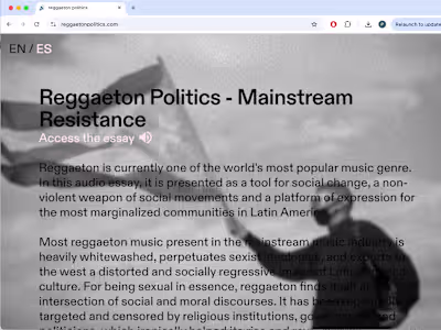 Reggaeton Politics