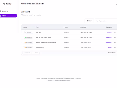 Internal management tool
