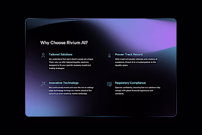 A refined, trust-focused section for Rivium AI — highlightin...