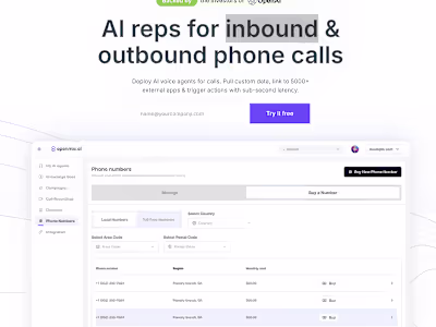 Inbound and outbound phone call integrate with openAI Software