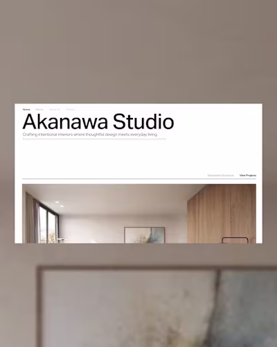 Akanawa Studio—thoughtful interiors where beauty