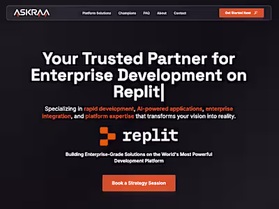 Askraa | Official Replit Integrator for Enterprise App Developm…