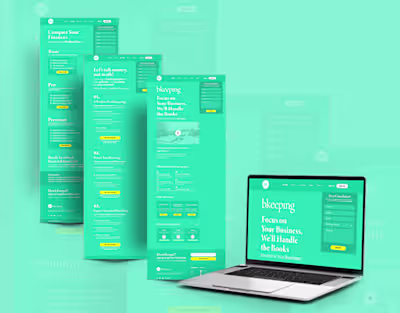 BK Keeping Landing Page Design