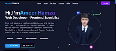 Advanced Developer Portfolio (Custom Coded)