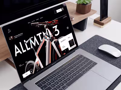 Amazing Website For Bicycle Shop