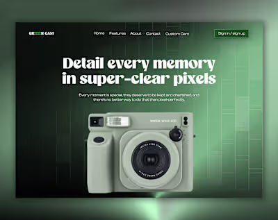 GreenCam Hero Redesign