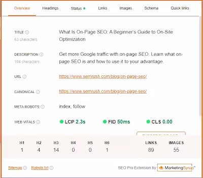 On-Page SEO Optimization 