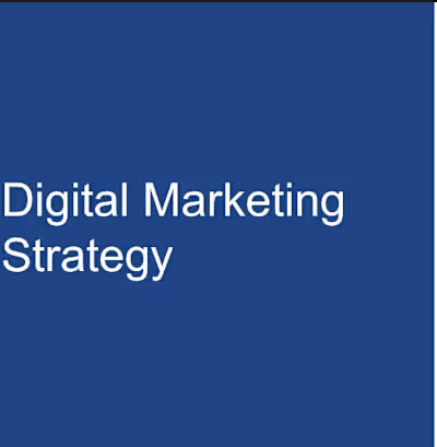 Digital Marketing Strategy 