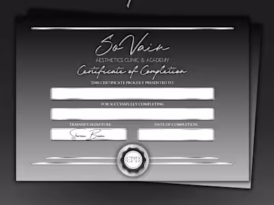 🖤 BESPOKE CERTIFICATE DESIGN 🖤