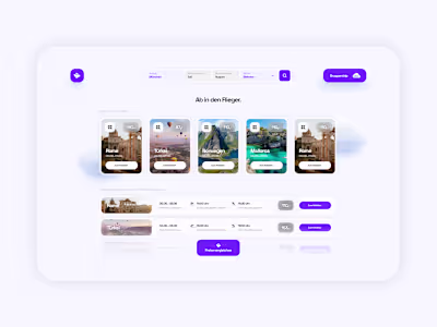 Intuitive Flight Booking UI Design