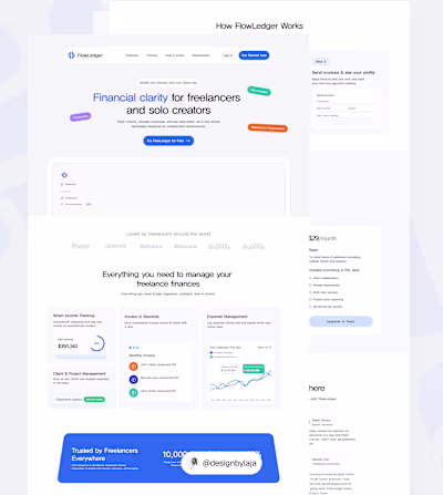 FlowLedger: Financial clarity for freelancers & solo creator...