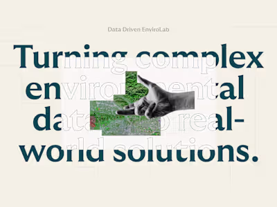 Branding & Website for Data Driven EnviroLab