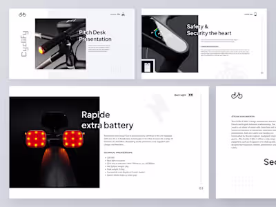 Bicycle | Pitch Deck | Project Presentation | Product Launch