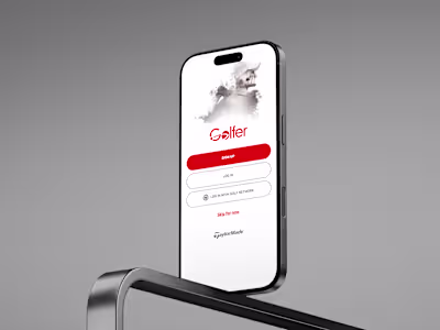 Golfer — Competition & Leaderboard App Design