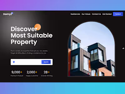 React Real Estate Landing Page Development
