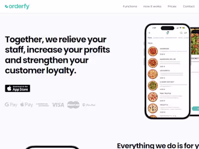Orderfy - Webflow Design and Development
