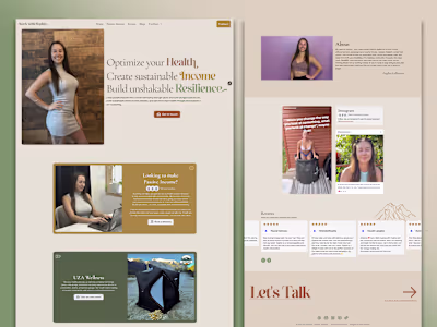 Website for solopreneur ✦ Work