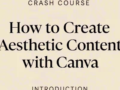 How to create aesthetic content with Canva