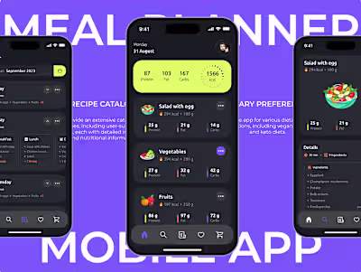 Meal Planner Mobile App Design