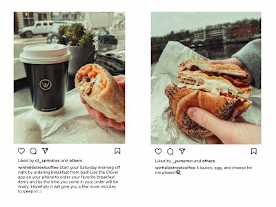 Instagram Manager - Winfield Street Coffee