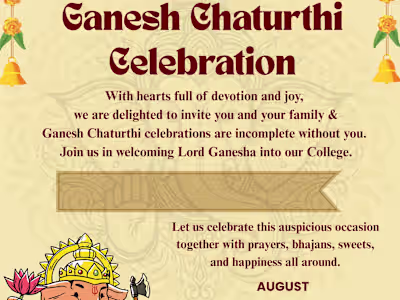 ganesha festival invitation card