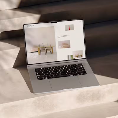 Trinkets Squarespace Website
