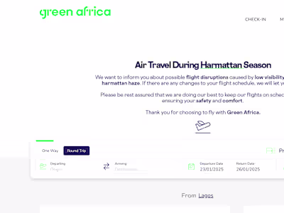 GreenAfrica Booking Engine