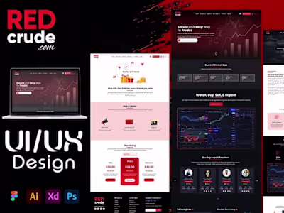 RedCrude landing page