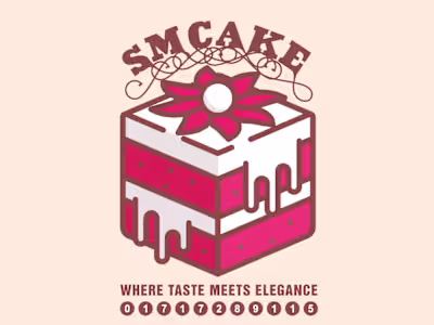 Logo Design for SM CAKE – Artisan Bakery Branding